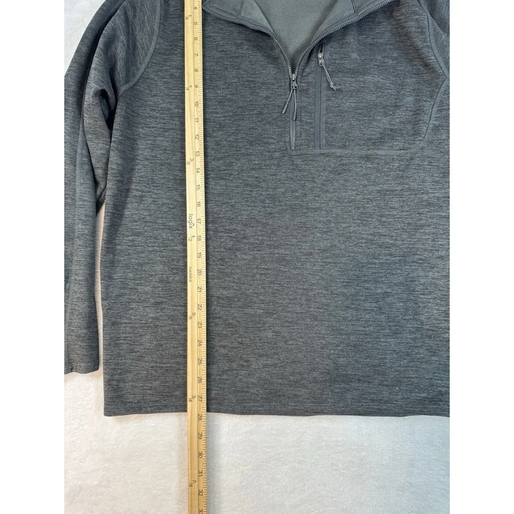 The North Face Pullover Gray 1/4 Zip Fleece Outdoors Hiking Jacket Men's‎ XL